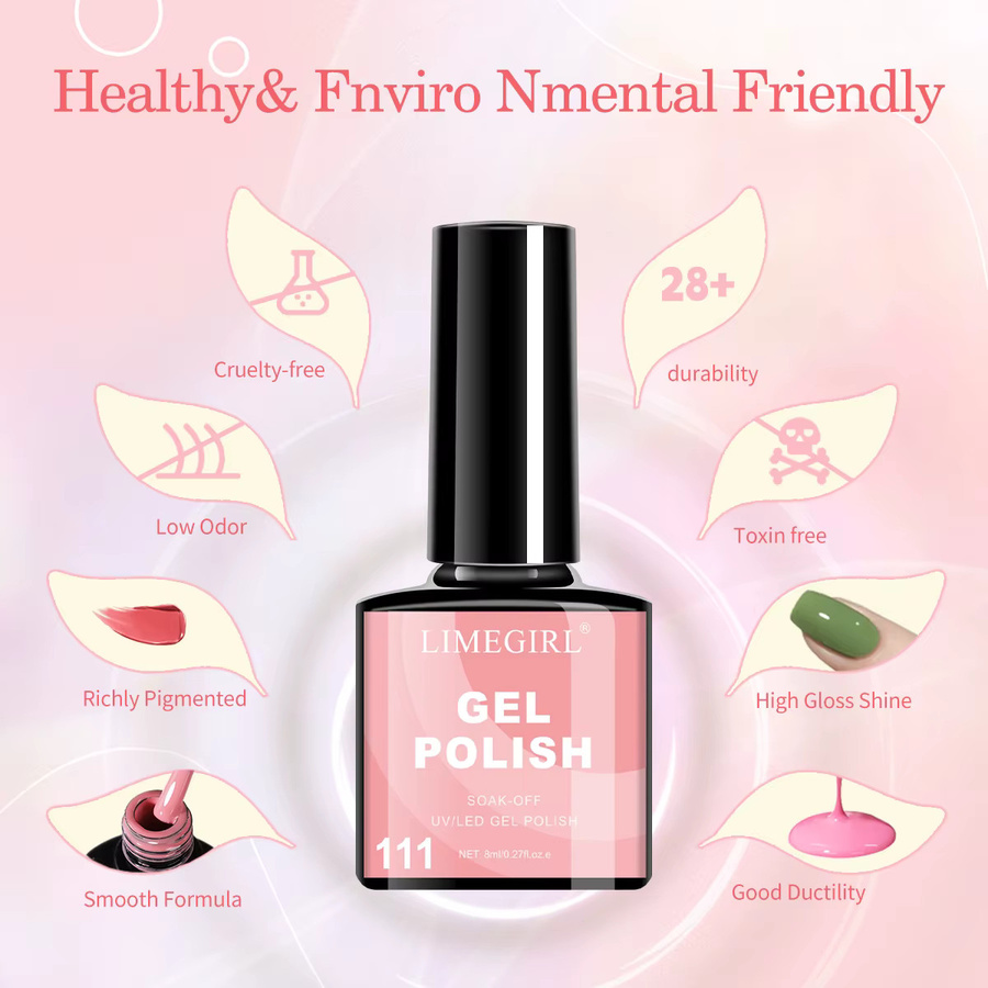 LIMEGIRL Gel-Nagellack, C01-059, 8 ml, glänzend - Bild 2