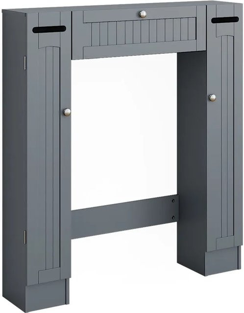 Vicco Toilettenschrank Bianco Grau mit 2 Toilettenpapierspendern, B/H: 89 x 99 cm - Bild 1
