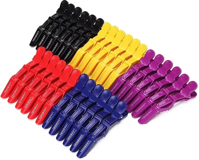 6er Set Kunststoff Haar Clips, Alligator Clips für Salon Styling - Bild 1
