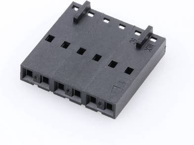 Molex Buchsengehäuse-Kabel Schwarz mit 6 Polen - Bild 1