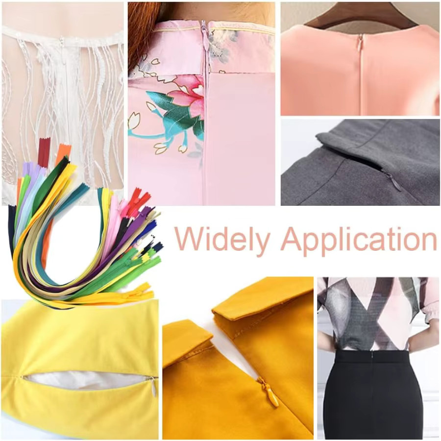 40 Stück unsichtbare Nylon-Nähreißverschlüsse in 20 Farben für Heimtextilien und Bastelarbeiten - Bild 5