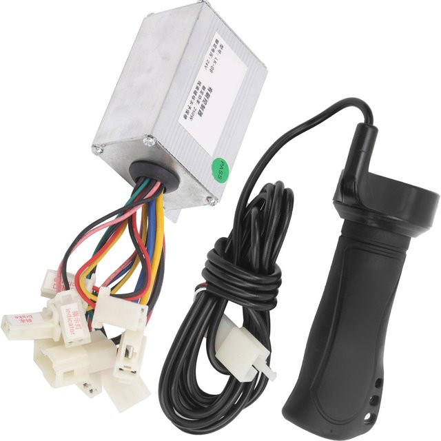 Igeteck Elektro-Scooter Controller Set 24V 250W mit bürstenbehaftetem Controller und E-Bike Lenkergriffen in White und Multicolour - Bild 1