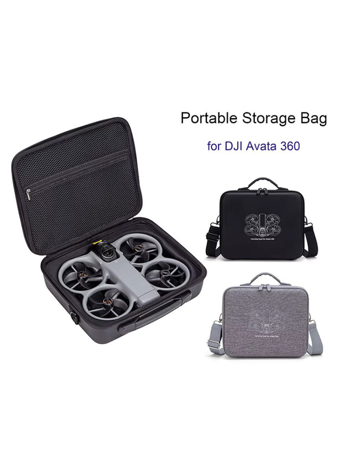 DIXSG Kameratasche für DJI Avata 360, tragbare Outdoor-Reisetasche und Schulterbox in Schwarz - Bild 7