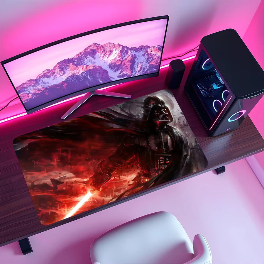 STAR Gaming Mauspad Star Wars W-WARS Fiction Science Writing Cushion in Multicolour, rutschfest und verdickt für Büro und Gaming - Bild 2