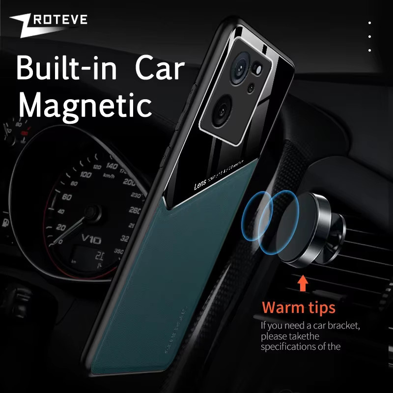 Zroteve Magnetische Schutzhülle aus PU Leder und hartem PC für Xiaomi Mi 13T Pro und Xiaomi Mi 13T 5G in Grün - Bild 3