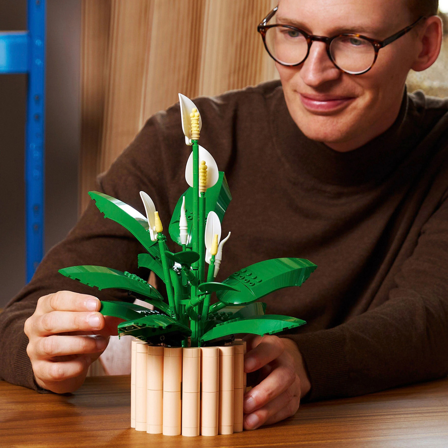 LEGO Botanicals Friedenslilie 11504 künstliche Pflanze in Grün und Weiß - Bild 8