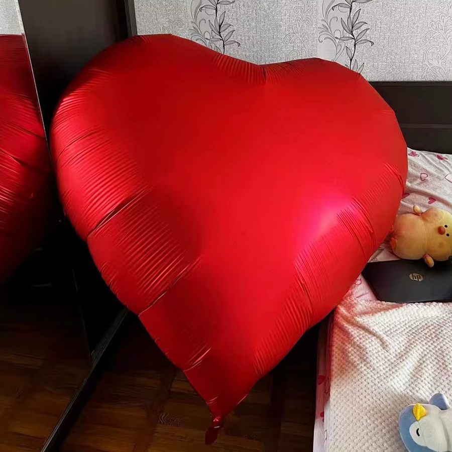 Rote Herz-Luftballons für Hochzeit, Geburtstag und Valentinstag, 152,4 cm Höhe - Bild 3