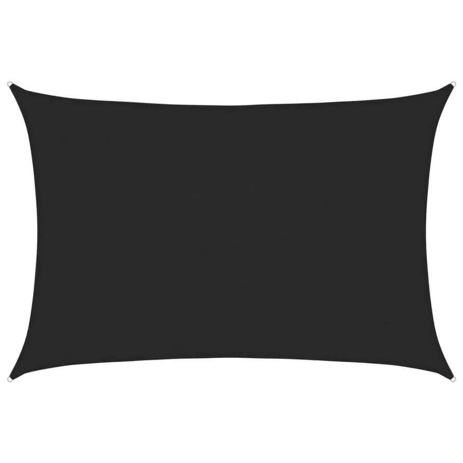 Furnicato Sonnensegel aus HDPE in Schwarz, Rechteckig, B x T: 6 x 4 m - Bild 2