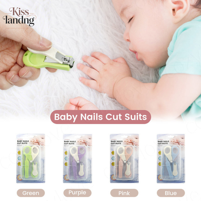 momo&dudu Baby-Nagelpflegeset, 3-in-1 mit Schere & Feile, Kinder - Bild 1