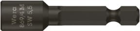Wera Steckschlüsseleinsatz 869/4 M magnetisch, Schlüsselweite 5,5 mm, Länge 50 mm, Schwarz - Bild 1
