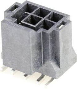 Molex Stiftgehäuse-Platine in Schwarz und Grau mit 6 Polen und einem Rastermaß von 2,50 mm - Bild 1