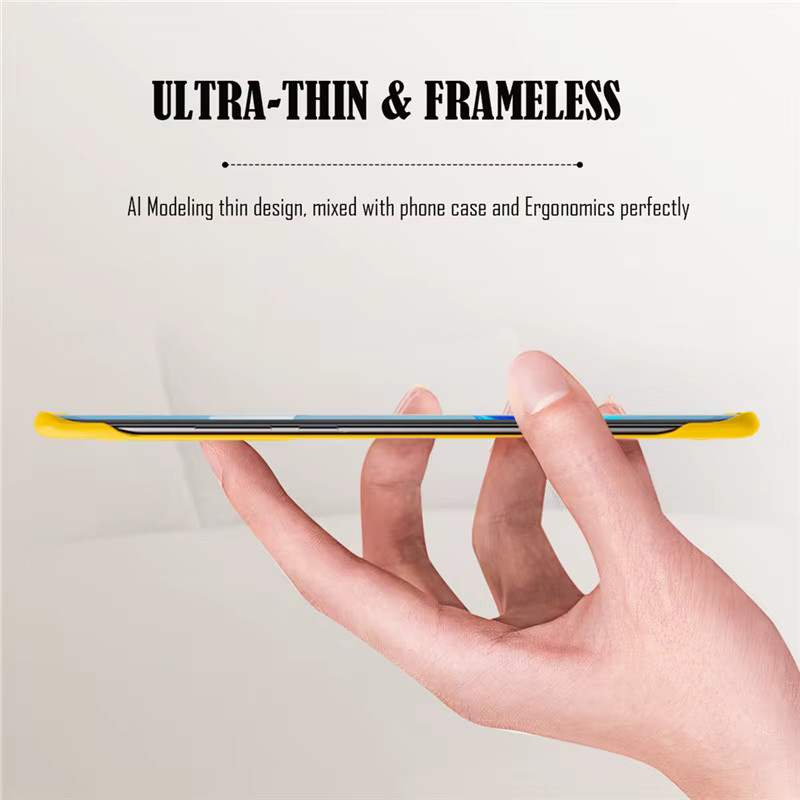 Rahmenlose matte Handyhülle aus Hart-PC für OnePlus 12 12R 11 11R 10T 10R 10 9R 8 9 Pro 8T Pro in Beige - Bild 2