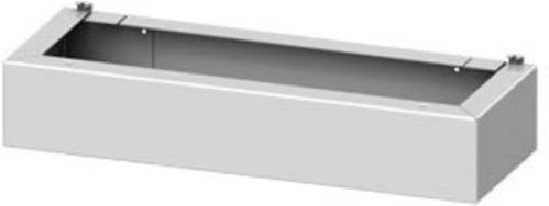 Siemens Sockel aus Stahl in Lichtgrau B: 130,0 cm, T: 21,0 cm, H: 10,0 cm - Bild 1