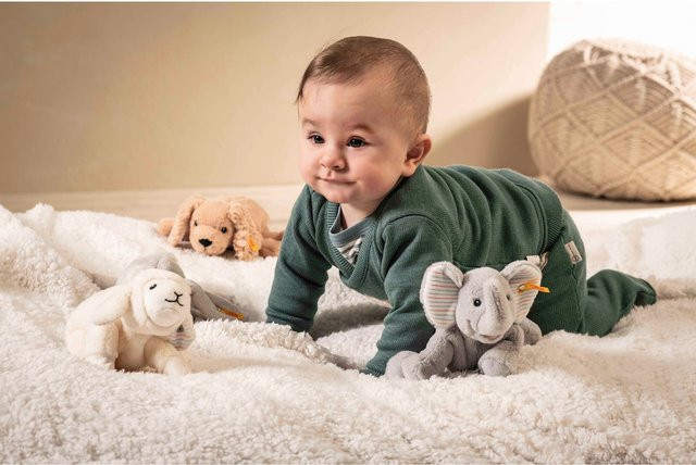 Steiff Soft Cuddly Friends Elefant Floppy Trampili Plüsch grau ab Geburt - Bild 1
