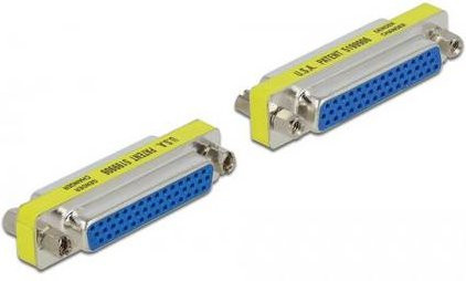 Delock 65202 VGA Adapter D-SUB-Stecker 50pol. auf D-SUB-Buchse 50pol. Silber - Bild 1