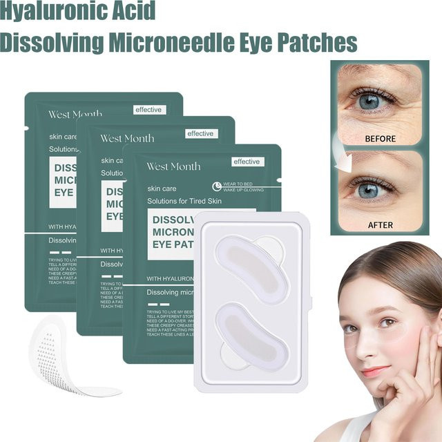 WEST MONTH Hydrogel-Augenmaske mit Hyaluronsäure, Unisex, Reife Haut - Bild 1