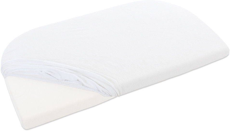 babybay Frottee Spannbetttuch mit Membran wasserdicht weiß passend für Maxi, Midi, Mini, Boxspring und Comfort Modelle - Bild 1