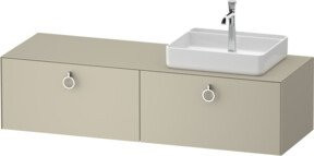 Duravit Waschtischunterschrank White Tulip in Weiß, B/T: 160 x 55 cm - Bild 1