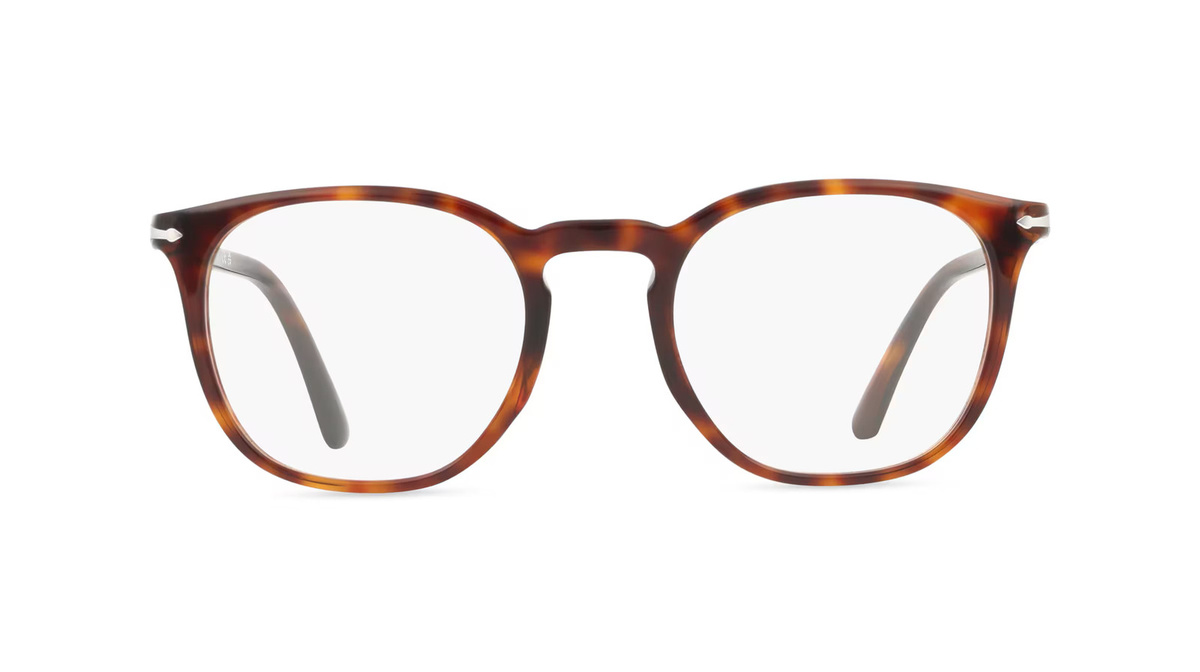 Persol 0PO3318V Brille, Unisex, Vollrand, Panto, Acetat, Havanna - Bild 1