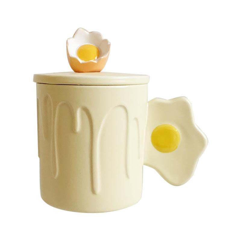 Kreative Keramiktasse von Yiran Toy in Pink, Gelb oder Blau mit 301-400ml Fassungsvermögen - Bild 2