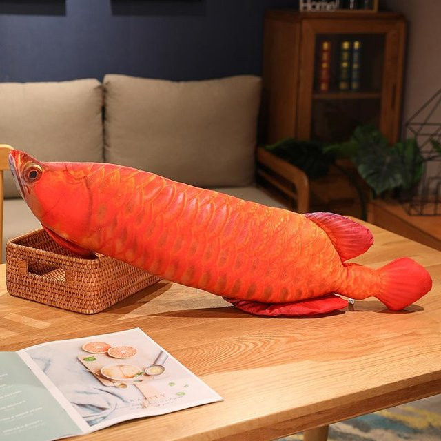 Pangcangshu Arowana-Plüschtier, Fischpuppe, 60cm, ab 3 Jahre - Bild 1