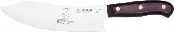 Giesser Chefs No. 1 Kochmesser mit Rocking Micarta Griff in Schwarz, Klingenlänge: 20 cm - Bild 1