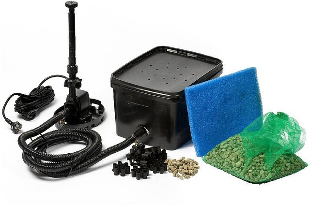 Ubbink BioPure 2000 BasicSet Unterwasser Teichfilter mit Pumpe und Schlauch für bis zu 2000 Liter - Bild 1