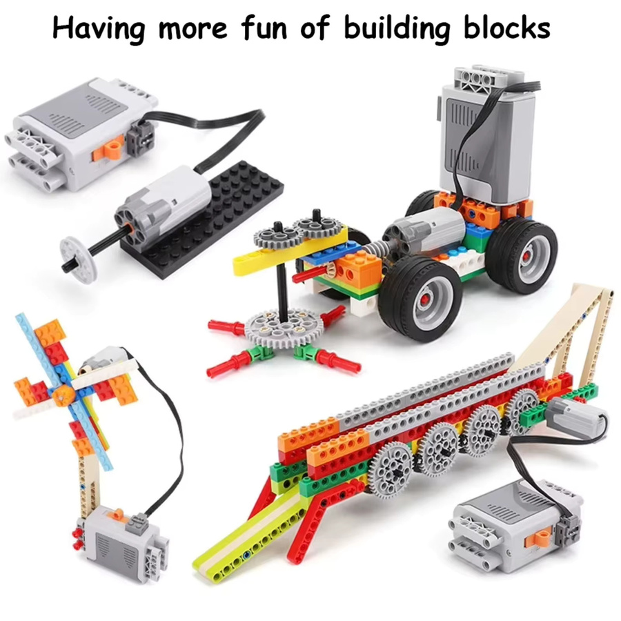 stemedu 8-in-1 MOC DIY-Spielzeug, technische elektronische Bausteine, mit IR-Fernbedienung, STEM-Lernsteine-Set - Bild 2