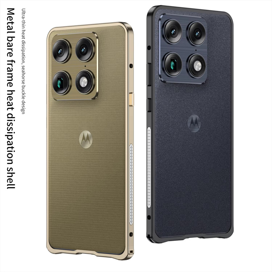 Kühlende Handyhülle aus Aluminiumlegierung für Motorola MOTO X70 Air Pro Edge 70Ultra in Schwarz - Bild 4