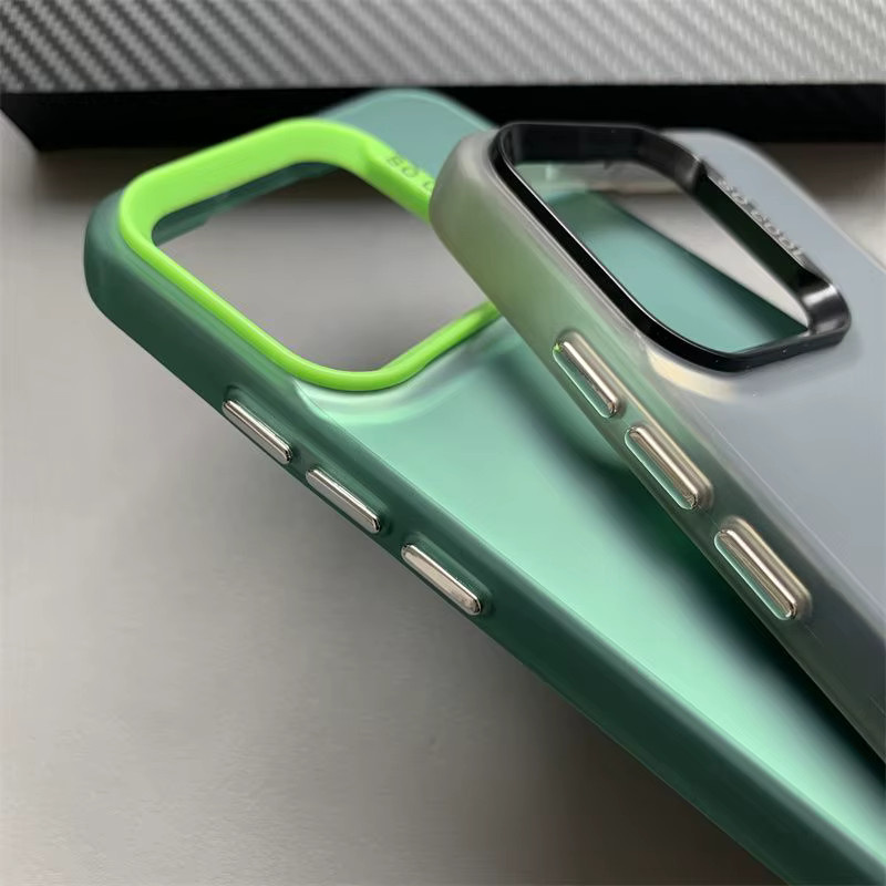 Luxuriöse metallische Aurora Skin Handyhülle für Xiaomi 14T Pro, 13T Pro, 13, 13T und 15 in Matt-Optik, Multicolor/Grün - Bild 2