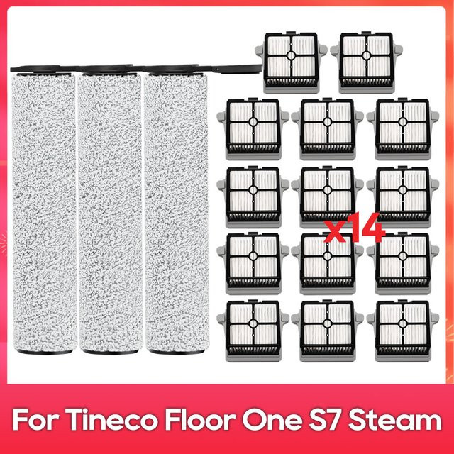 Tineco Floor One S7 Steam Zubehör Set mit Walzenbürste und HEPA-Filter in Weiß - Bild 1