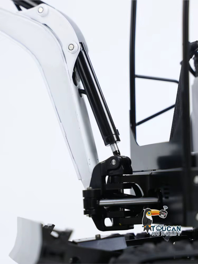 JXMODEL JX E20 RC Mini-Bagger, 1:14 Maßstab, Metall, mit Hydraulik, Geräuschen und Licht, funkgesteuertes Baggermodell - Bild 4