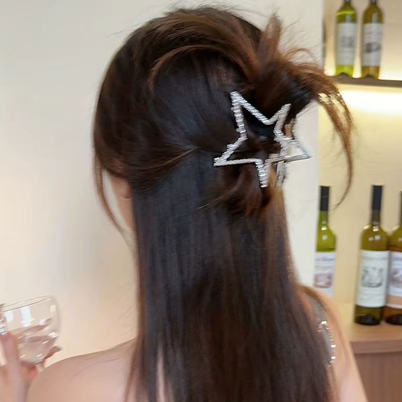 Haarspange, Metall, sternförmig - Bild 4