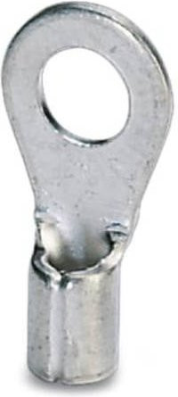 Phoenix Contact Ringkabelschuh Unisoliert in Silber, Querschnitt max. 1 mm², Loch-Ø 8,4 mm, 100 Stück - Bild 1