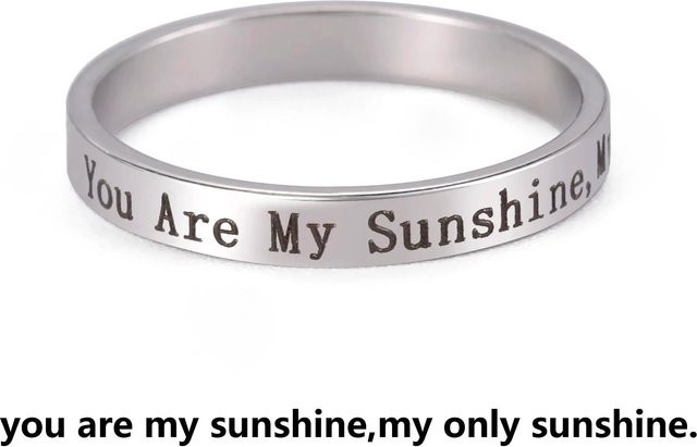 YULIN Ring Edelstahl, Silber, 3mm Breite, Unisex - Bild 1
