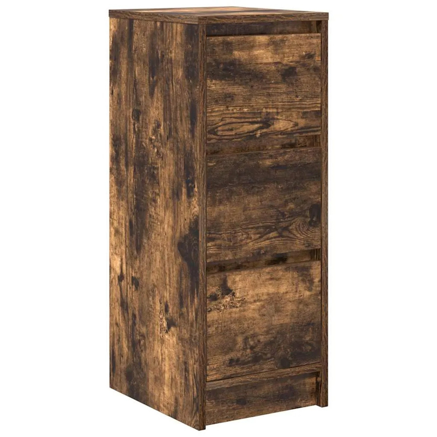 vidaXL Sideboard Räuchereiche Braun aus Holzwerkstoff B/T/H: 29,5 x 34,0 x 76,0 cm - Bild 2