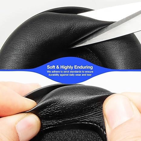 Ersatz-Ohrpolster aus Proteinleder für Sony WH-1000XM5 Bluetooth Over-Ear Kopfhörer in Lila, Blau oder Schwarz - Bild 2