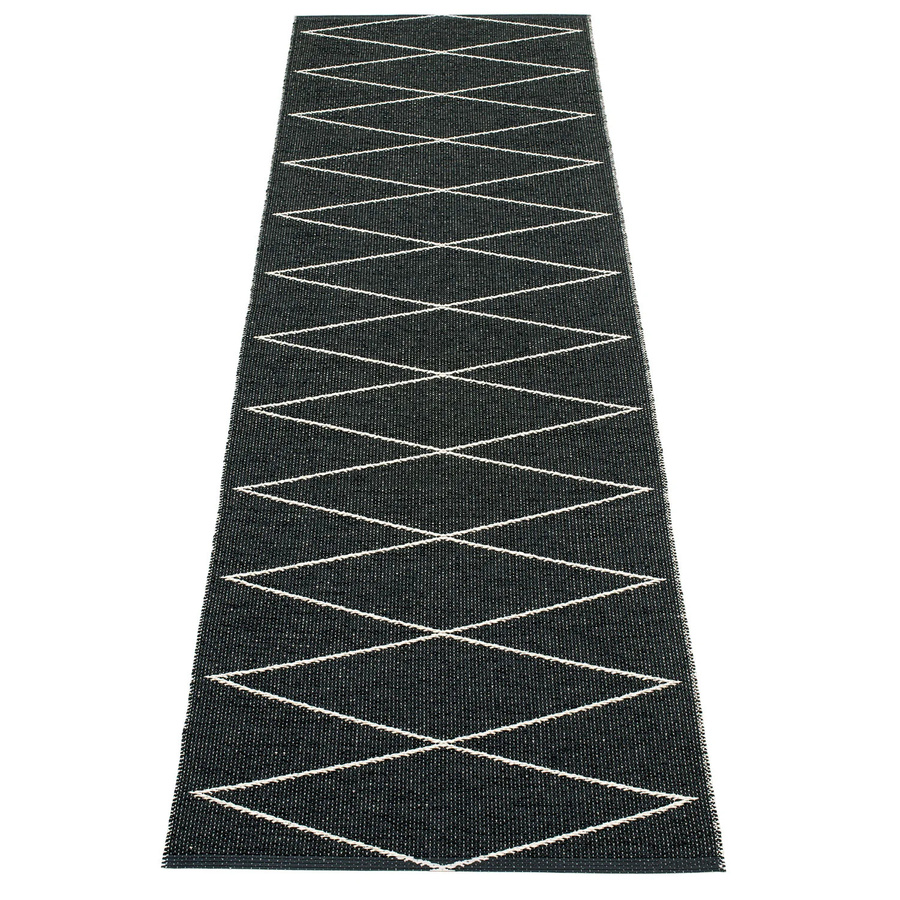 Pappelina Max Teppich schwarz/vanille B/T: 70 x 240 cm - Bild 1
