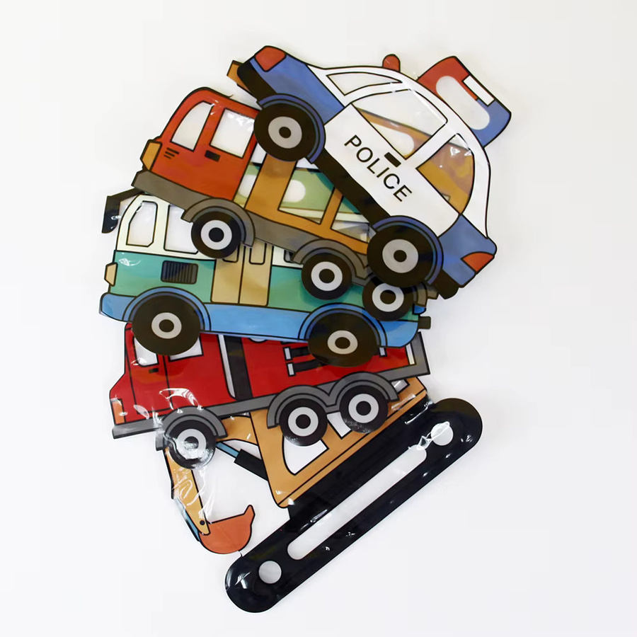 10 Stück Cartoon Auto Süßigkeiten Geschenkbeutel mit Griff, wiederverschließbare Kunststoff-Geschenkverpackung in Mehrfarbig für Geburtstag und Party - Bild 3