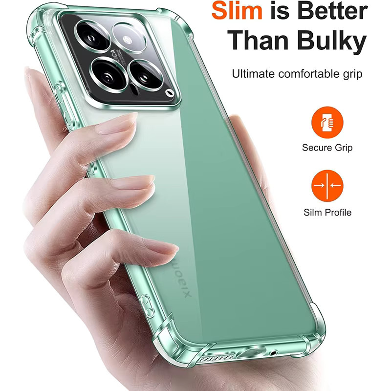 Transparente und stoßfeste Schutzhülle für Xiaomi Mi 17 Pro Max 15T 15 14 14T 13 13T 12 12T 11 11T Lite Pro Ultradünne Hülle - Bild 2