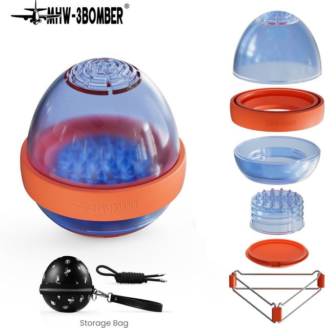 MHW-3BOMBER Kaffeetropfer mit Wasserdurchflusskontrolle in Blau, tragbarer eiförmiger Kaffeefilter für Reisen und Camping - Bild 1