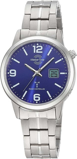 Master Time Damenuhr, Titan, Funkuhr, Quarz, 33 mm, Blau, 5 ATM - Bild 1