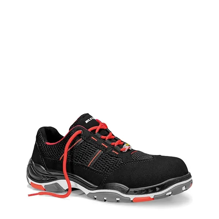 Elten Sicherheitshalbschuh Motion Air ESD S1 in Schwarz Rot Grau, Größe 42 - Bild 2