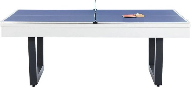 Billardtisch Melian Vente-unique in Schwarz und Weiß mit Naturfarben, B/T/H: 213,4 x 111,8 x 78,5 cm - Bild 1