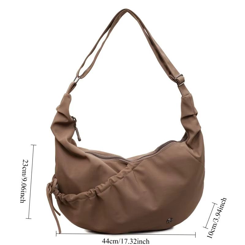 Hobo Tasche Nylon, Damen, Vintage, Groß - Bild 3
