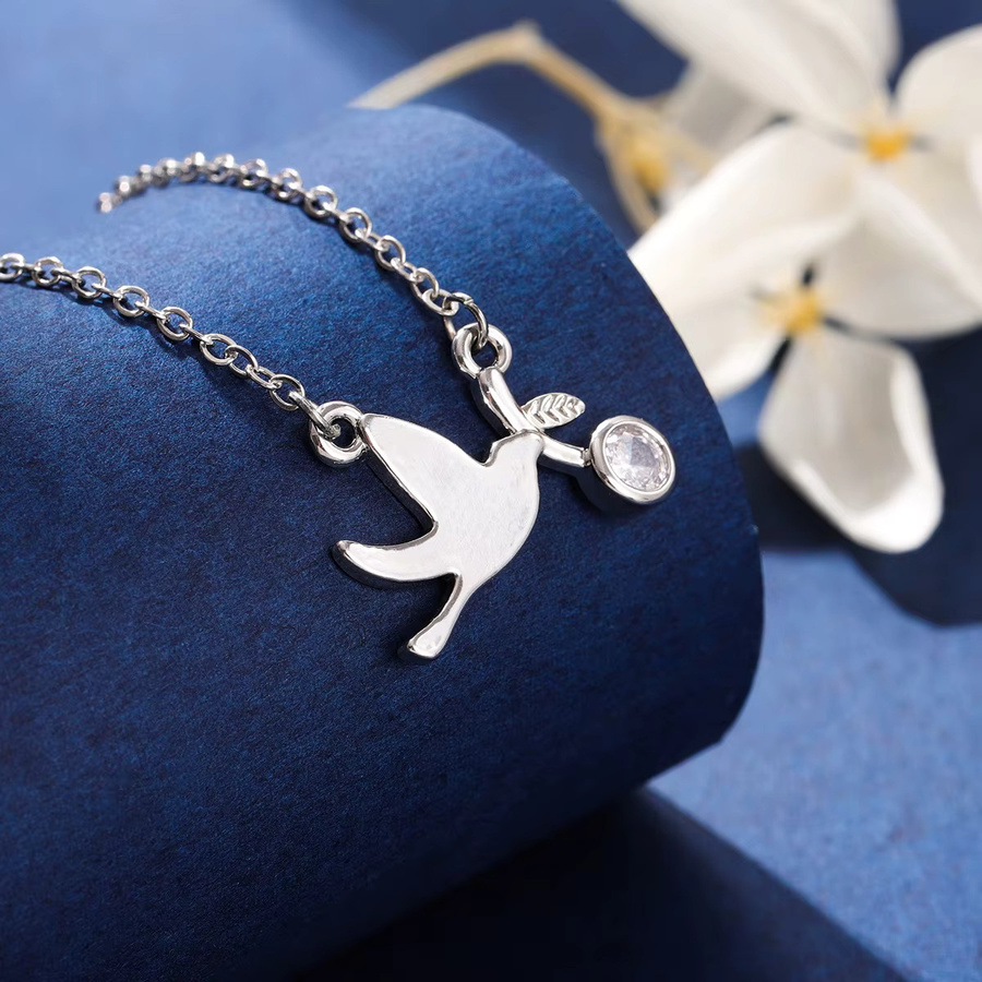 GaGa-Duck Halskette 925 Silber, Diamant, Zirkonia, Vogel - Bild 2