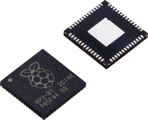 Raspberry Pi RP2040 Mikrocontroller in Schwarz mit eMMC - Bild 1