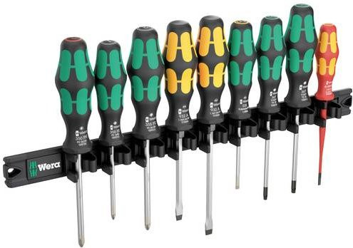 Wera Kraftform Magnetleiste 9650 Schraubendreher-Satz, 9-teilig, multicolour - Bild 2