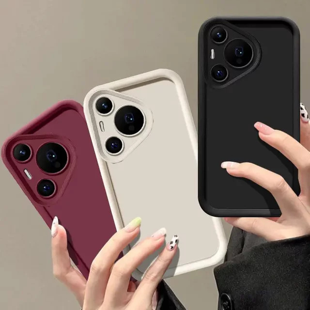 Stoßfeste Schutzhülle für Huawei Pura 70, Pura 70 Pro und Pura 70 Ultra in Braun - Bild 1
