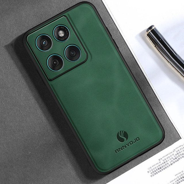 Stoßfeste magnetische PU-Lederhülle für Motorola Edge 60 Fusion in Matt-Optik - Bild 1